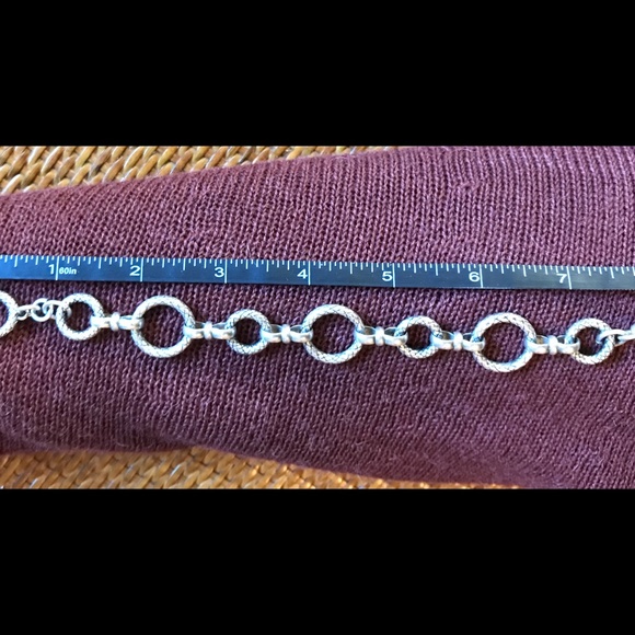Toggled Silver-Toned, Snake Skin (Charm?) Bracelet - Picture 4 of 6